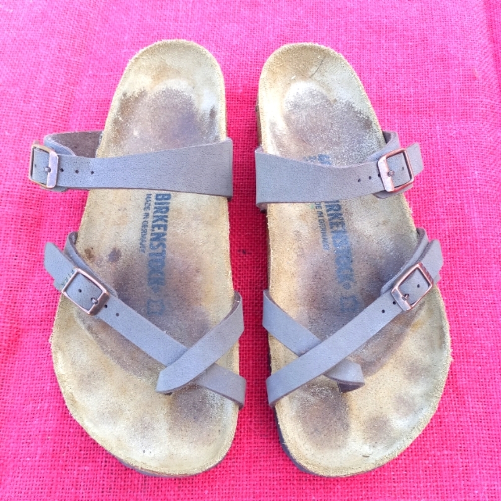Birkenstock Women's 40 (9 M) Brown Leather Sandals Shoes